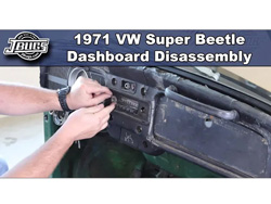 1971 VW Super Beetle - Dashboard Removal