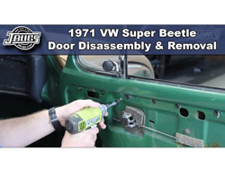 1971 VW Super Beetle Door Disassembly & Removal