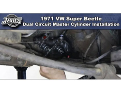 1971 VW Super Beetle - Dual Circuit Master Cylinder Installation