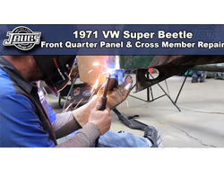 1971 VW Super Beetle - Front Quarter Panel & Cross Member Repair