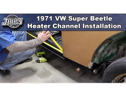 1971 VW Super Beetle - Heater Channel Installation