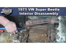 1971 VW Super Beetle - Interior Disassembly