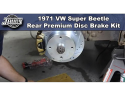 1971 VW Super Beetle - Rear Disc Brake Conversion Kit Installation