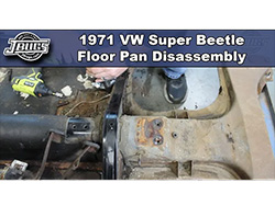 1971 VW Super Beetle - Floor Pan Disassembly