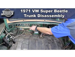 1971 VW Super Beetle - Trunk Disassembly