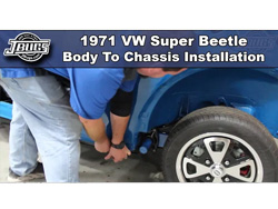 1971 VW Super Beetle - Body To Chassis Installation