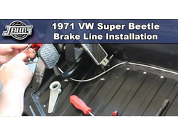 1971 VW Super Beetle - Brake Line Installation