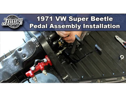 1971 VW Super Beetle - Pedal Assembly Installation