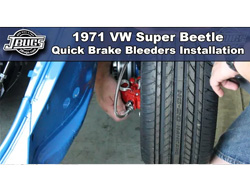 1971 VW Super Beetle - Quick Brake Bleeders Installation