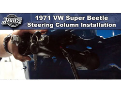 1971 VW Super Beetle - Steering Column Installation