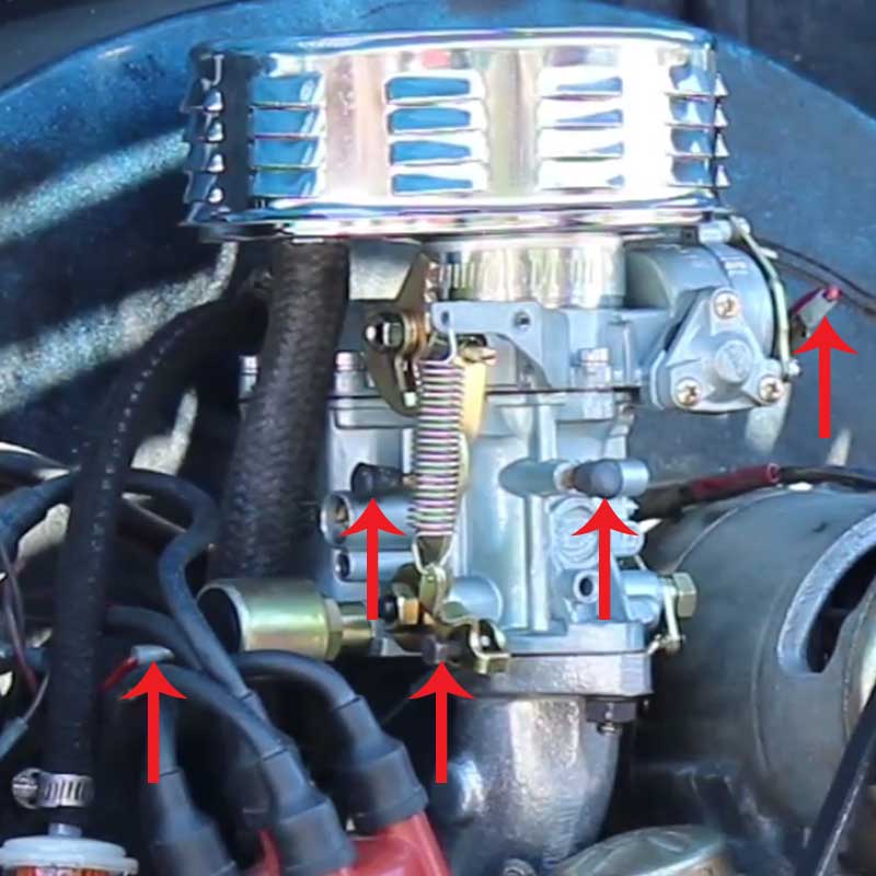Carburetor & Intake Manifold Installation: VW Parts ... 1971 volkswagen coil wiring 