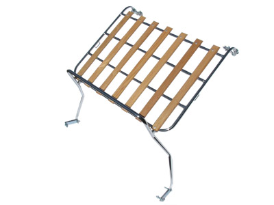 1954-1967 VW Beetle Decklid Rack - Chrome - Blonde Oak Slots