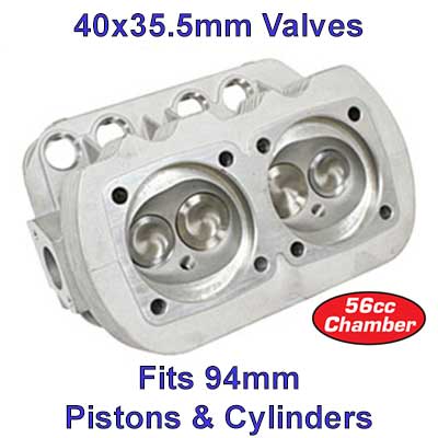 98-1335-B - EMPI GTV-2 VW Cylinder Head - Dual Port - for