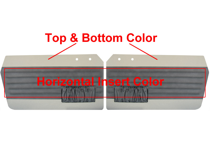 14-1504-Custom - 1956-1963 VW Karmann Ghia Door Panels - Front