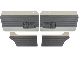 1956-1963 Karmann Ghia Door Panels - Front & Rear - with Front Pockets - Two-Tone