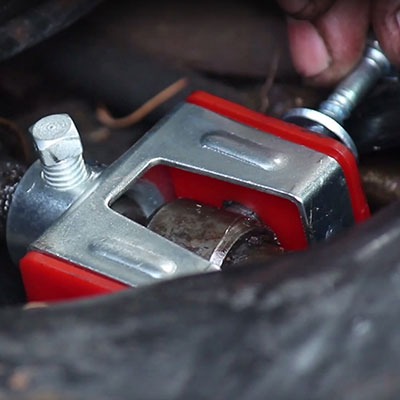 Installing Shift Coupler Bushing Through Bolt