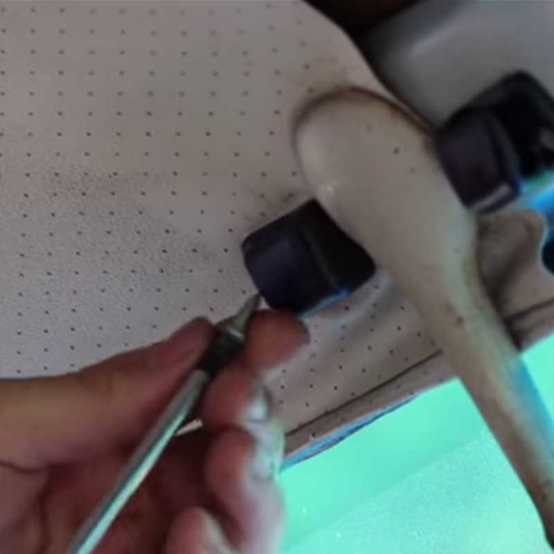 Installing Sunvisor Screws
