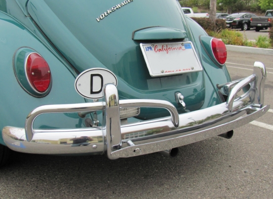 EMPI Chrome Euro Bumper Guards For VW Beetle (1958-1967) - Front Or Rear, Each Sold Separately 9 thumbnail image