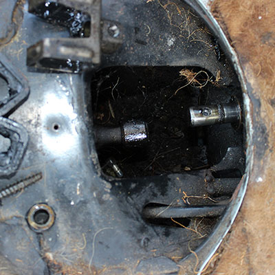 Pushing the Shift Rod Forward