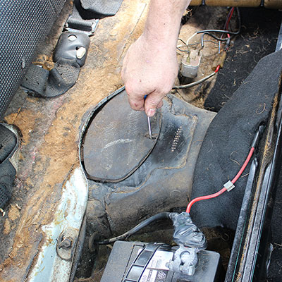 Removing the Shift Coupler Access Plate