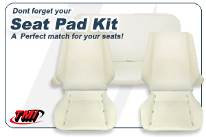 1977-79 super beetle seat pad kit.