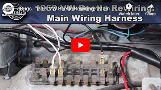 1968-69 Beetle Wiring Harness Installation - Part 1: VW ... 1974 karmann ghia engine wiring 