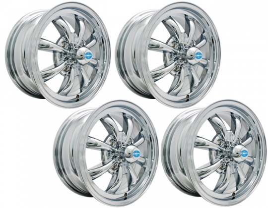 9683-4 - EMPI GT-8 VW Wheels - 4 Lug - Chrome Plated - 4x130 - Set