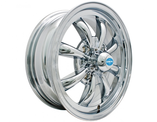 9683-4 - EMPI GT-8 VW Wheels - 4 Lug - Chrome Plated - 4x130 - Set
