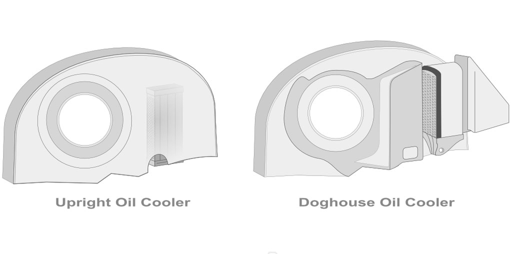 vw fan shroud upright vs doghouse oil coolers