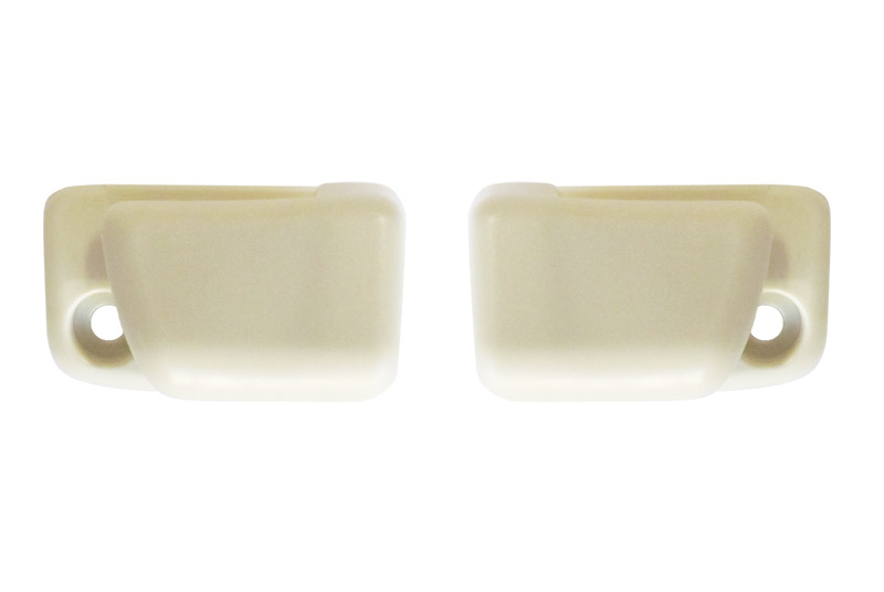 VW Sun Visors Clips Pair White Late Style 212019