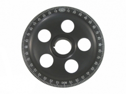 EMPI VW Crank Pulley - Laser Engraved Marks - Black Anodized