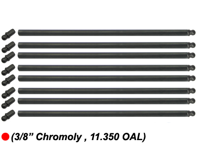 VW Pushrods - Chromoly - 11.350" Length - Set of 8