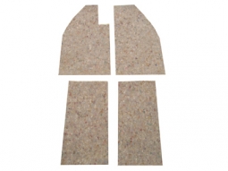 1956-1979 VW Beetle & Super Beetle Carpet Pad Kit - Front - 4 Piece