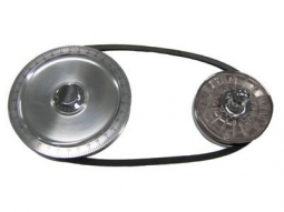 EMPI VW Crank Pulley Kit - Black Timing Marks - Clear Upper Pulley Cover