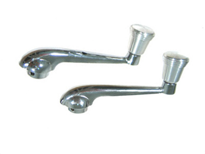 VW Window Cranks - Billet - Pair - Stock with Aluminum Knob