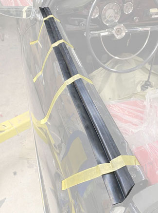 Karmann Ghia Outside Scraper Installation