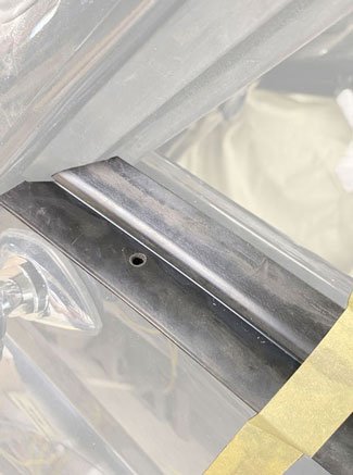 Karmann Ghia Outside Scraper Installation