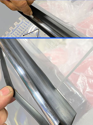 Karmann Ghia Outside Scraper Installation