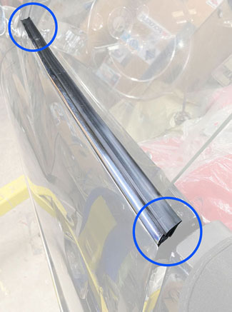 Karmann Ghia Outside Scraper Installation