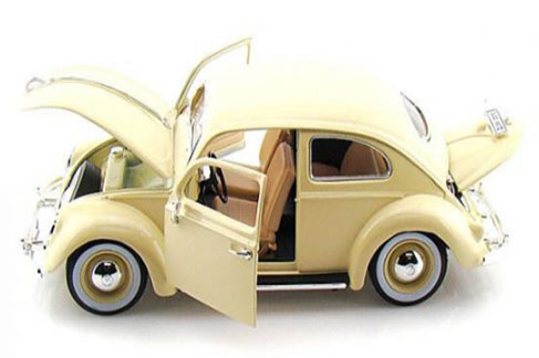 Classic VW Beetle Die Cast Model with Movable Parts