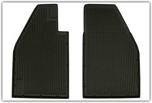1958-1975 VW Beetle Front Only Rubber Floor Mats 1958-1975 VW Beetle Front Only Rubber Floor Mats