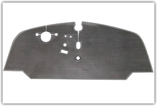 1968-1972 VW Bus Front Only Rubber Floor Mats 1968-1972 VW Bus Front Only Rubber Floor Mats
