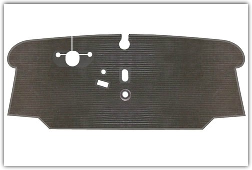 1973-1979 VW Bus Front Only Rubber Floor Mats 1973-1979 VW Bus Front Only Rubber Floor Mats