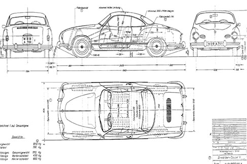 Karmann Ghia Blueprint 