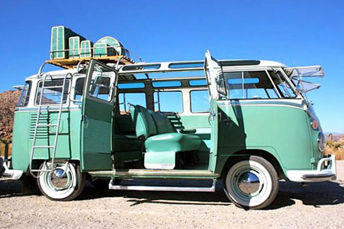 Restored Classic Volkswagen Bus with Upgraded Interior
