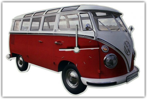 Classic VW Bus Wall Clock Classic VW Bus Wall Clock
