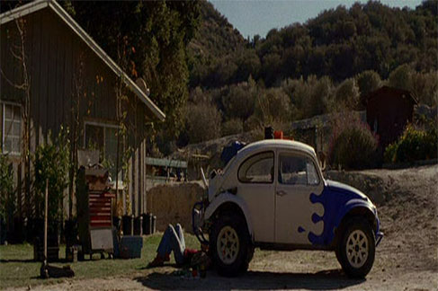 Volkswagen Baja Bug in Alpha Dog featuring Justin Timberlake, Olivia Wilde, Amanda Seyfried, Sharon Stone, Bruce Willis and the late Anton Yelchin