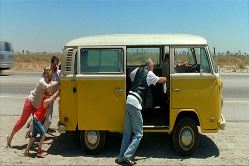 Volkswagen Bus in Little Miss Sunshine starring Steve Carell, Abigail Breslin, Alan Arkin, Greg Kinnear, Bryan Cranston, Toni Collette and Paul Dano