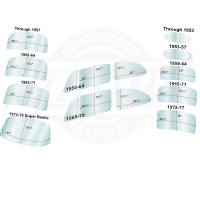 Beetle Sedan Glass Dimensions