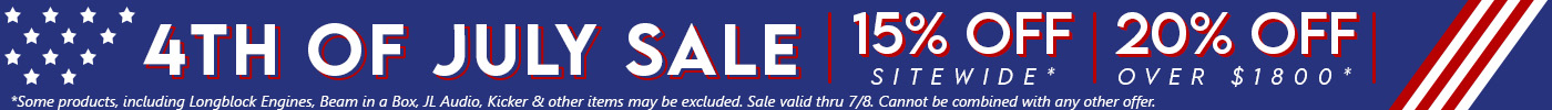 Fourth of July Sale. Valid through 07-08-2025.